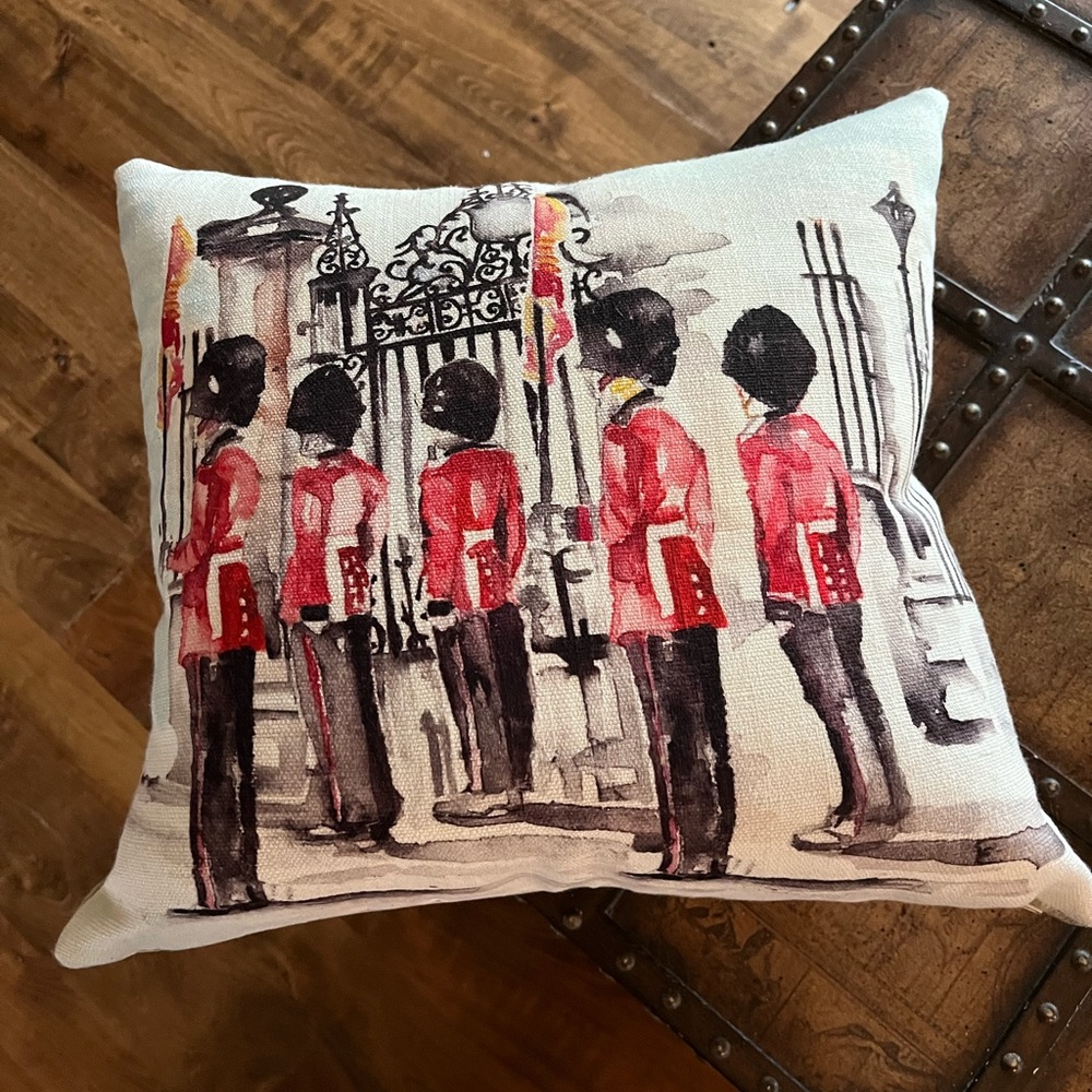 European Changing of the Guard London toss pillow cover  16 X 16 Jennifer Rose